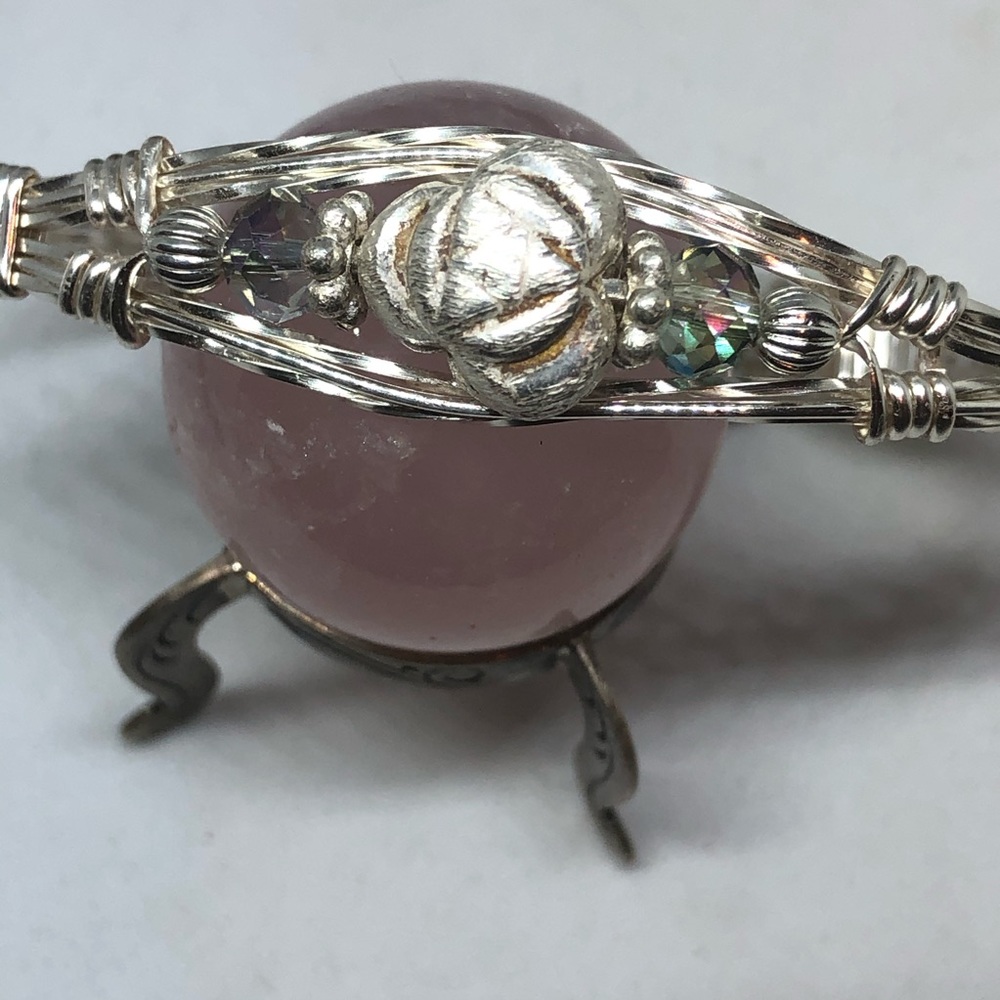 Handmade wire wrapped bracelet